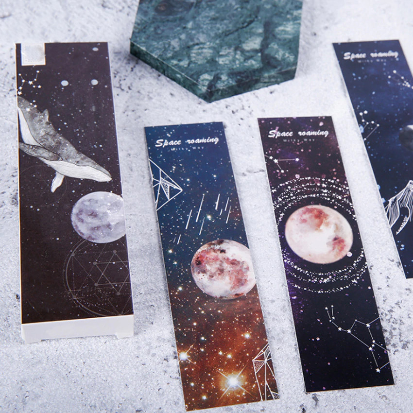 30pcs Bookmark Paper Roaming Space Collection Image 1