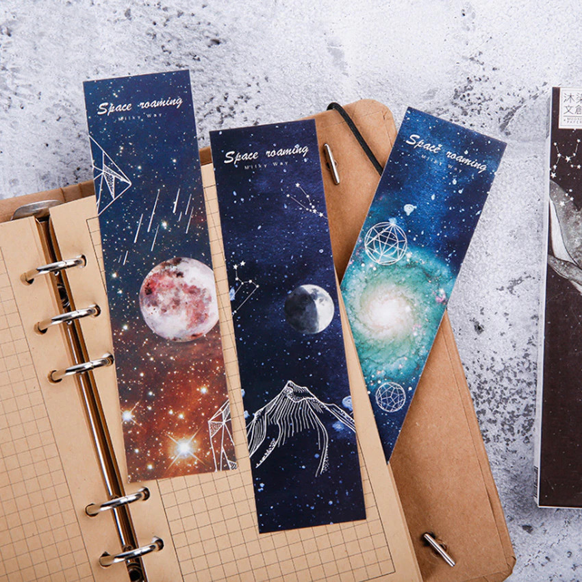 30pcs Bookmark Paper Roaming Space Collection Image 6